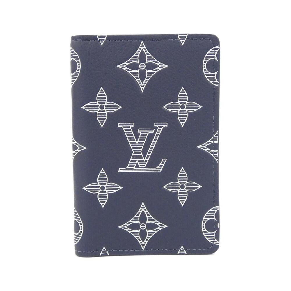 Louis Vuitton Monogram Shadow Organizer de Poche M83378 Business Card Holder/...